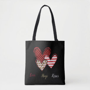 Tela Bolso tote de San Valentín salvaje