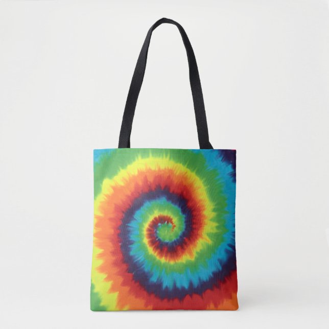 Tela Bolso tote de tye dye (Anverso)