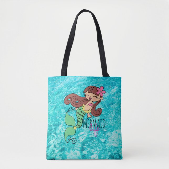 Tela Bolso tote de vida de sirena (Anverso)