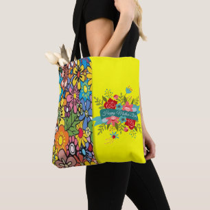 Tela Bolso tote Día de la Madre