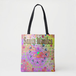 Tela Bolso Tote Dorado Afortunado de Santa Mónica