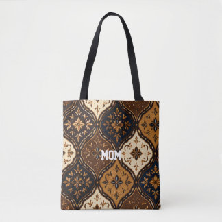 Tela Bolso Tote Elegante de Batik