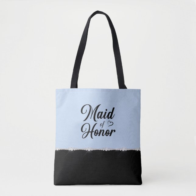 Tela Bolso tote elegante de dama de honor (Anverso)