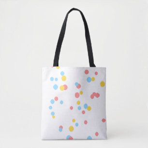 Tela Bolso Tote Floral Artístico de Flor Abstracta