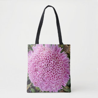 Tela Bolso tote floral de aster rosa para hombro