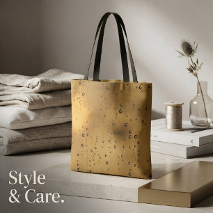 Tela Bolso Tote Gota de Lluvia para Uso Diario Estilo