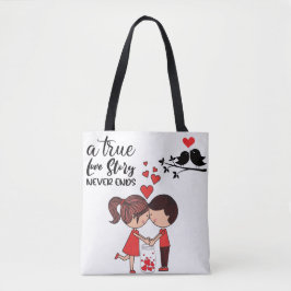 Tela Bolso Tote Historia de Amor