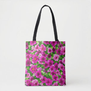 Tela Bolso tote imagen de flor n.º 2