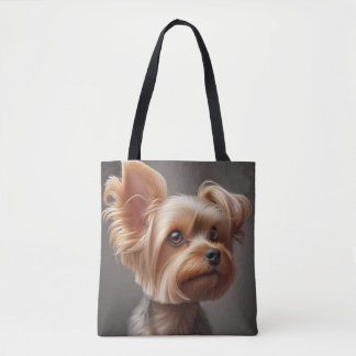 Tela Bolso Tote Imagen de Perro Pequeño