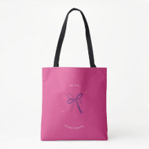 Bolso tote lazo Coquette rosa Tote estético de mod