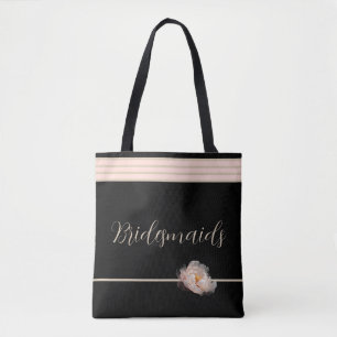 Tela Bolso tote Peonía Damas de Honor