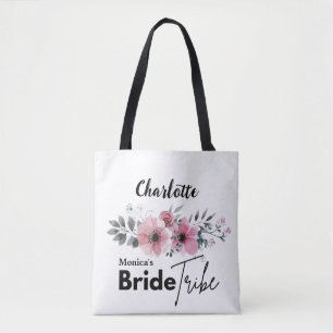 Tela Bolso tote personalizado para la tribu de la novia