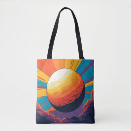 Tela Bolso tote puesta de sol celestial