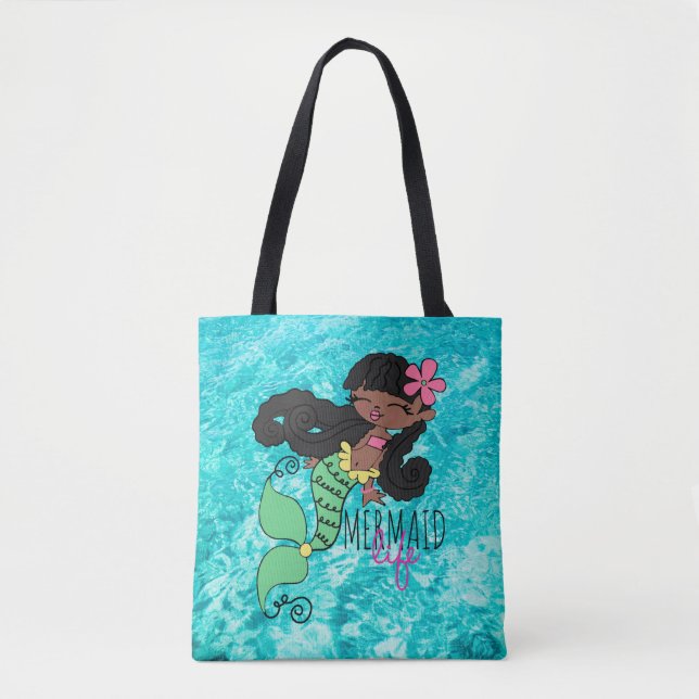 Tela Bolso tote vida de sirena B (Anverso)