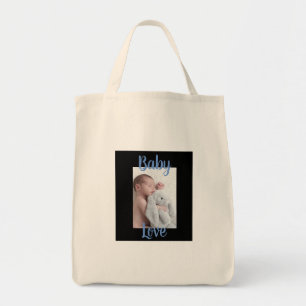Tela Bolso Totebag con Foto de Amor de Bebé Personaliza