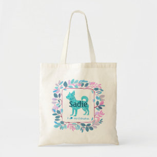 Tela Bolso Totebag Personalizado Azul Claro con Foto de