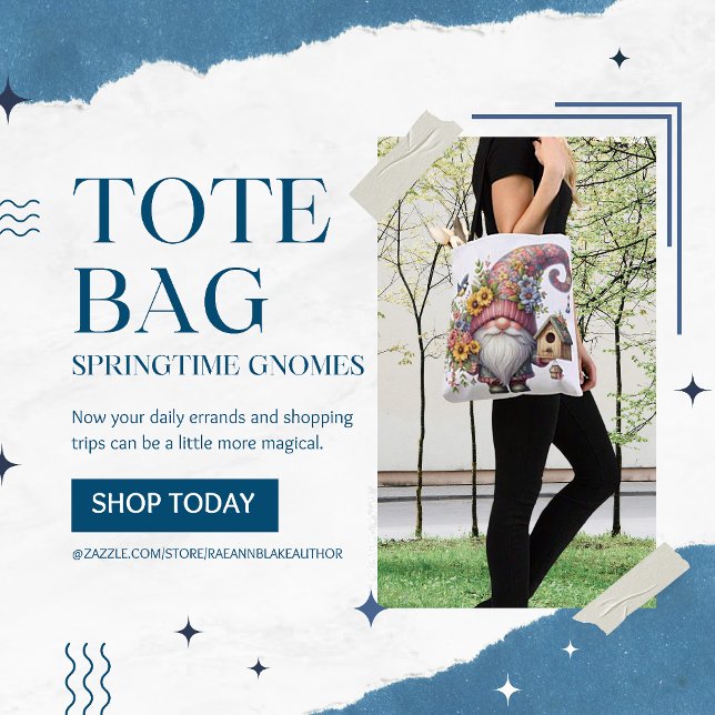 Tela Bolso Totem con Gnomo de Primavera (Subido por el creador)
