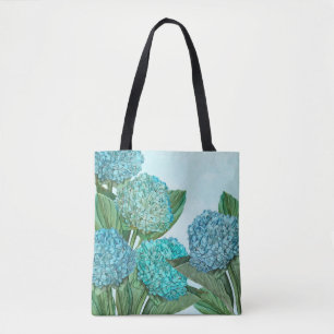 Tela Bolso Totem de Hortensia Azul