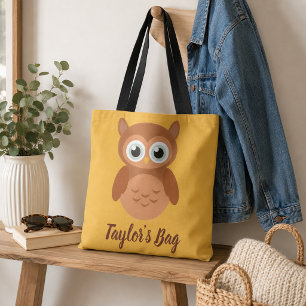 Tela Bolso Totém de oro de búho