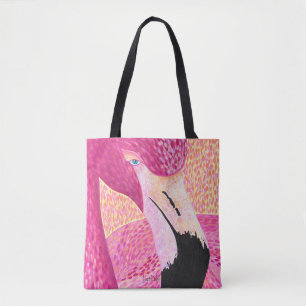 Tela Bolso Totem Flamenco de Toronja Rosa