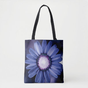 Tela Bolso Totem Flor de Daisy Rústico Púrpura