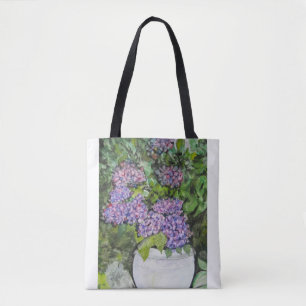 Tela Bolso Totem Flor de Hortensia