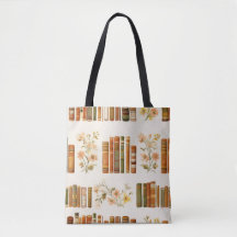 Bolso Totem Floral Vintage de Libros | Estética de