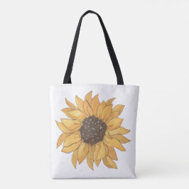 Tela Bolso Totem Jumbo Botánico de Girasol Vibrante