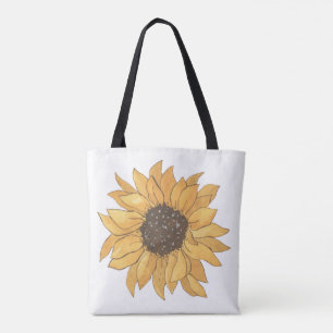 Tela Bolso Totem Jumbo Botánico de Girasol Vibrante