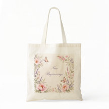 Bolso Totem Personalizado de Floral Mariposa
