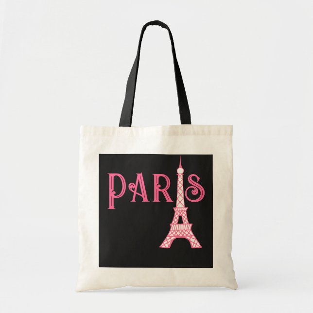 Tela Bolso Totemo Torre Eiffel Francesa de París (Frente)