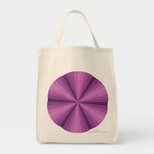 Tela Bolso Totero Morado de Ilusión Óptica