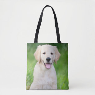 Tela Bolso Totte de doble cara con foto de perro person