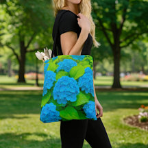 Bolso Totte de Hortensias Azules