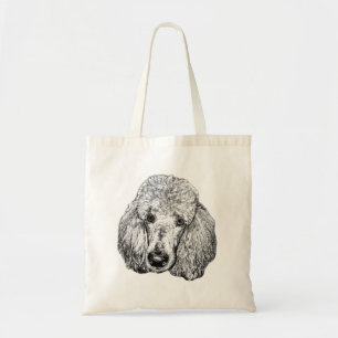 Tela Bolso Totte de Poodle Detallado – Retrato de Perro