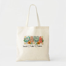 Bolso Totte Floral Mama con Nombres de Niños