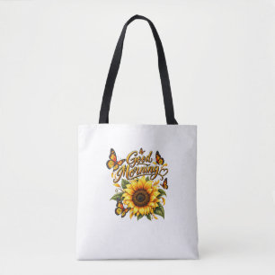Tela Bolso transversal de girasol vintage y mariposas