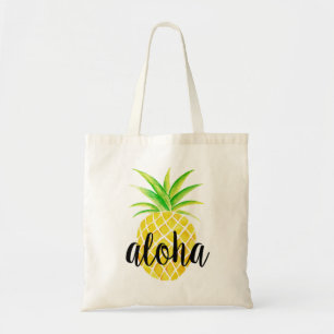 Tela Bolso tropical de la hawaiana de la acuarela de la