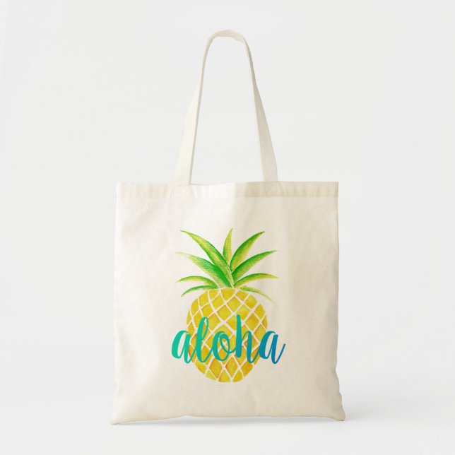 Tela Bolso tropical de la turquesa de la hawaiana de la (Frente)