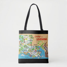 Tela Bolso vintage de hombro de colores de Louisiana