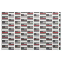 Bombero Thin Red Line Fabric cerca del patio