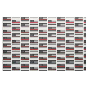 Tela Bombero Thin Red Line Fabric cerca del patio