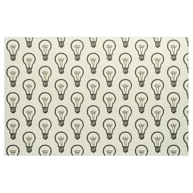 Tela Bombilla negra simple para muchas ideas creativas ("Cuarto gordo" (fat quarter))