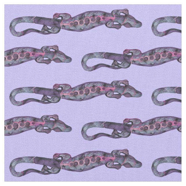 Tela Bonito BALI LIZARD Design lilac + tus ideas (De cerca)