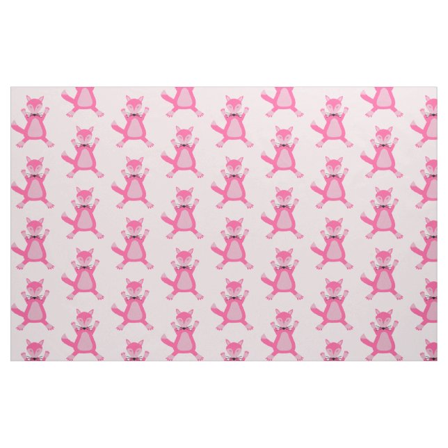 Tela Bonito Bebé Rosa Fox Pattered ("Cuarto gordo" (fat quarter))