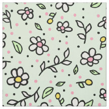 Bonito Doodle Daisy Flowers Cute Girly Pattern