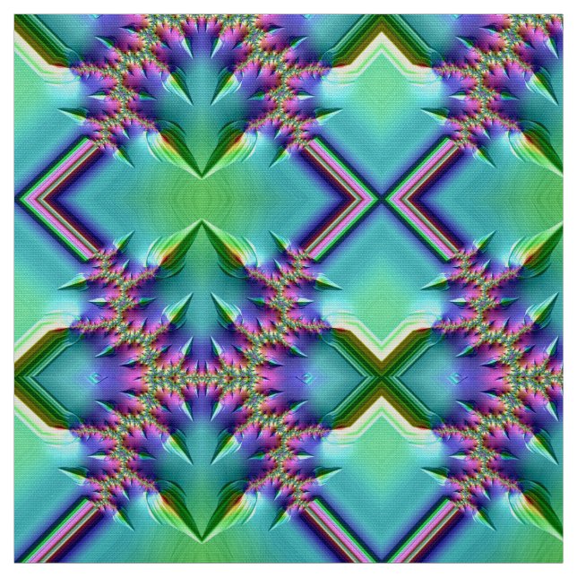 Tela ¡bonito! Dulce verde morado amarillo Aqua rosa (Retal)