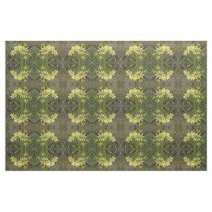Tela Bonito Flores Silvestres Florales Tejido Patterado