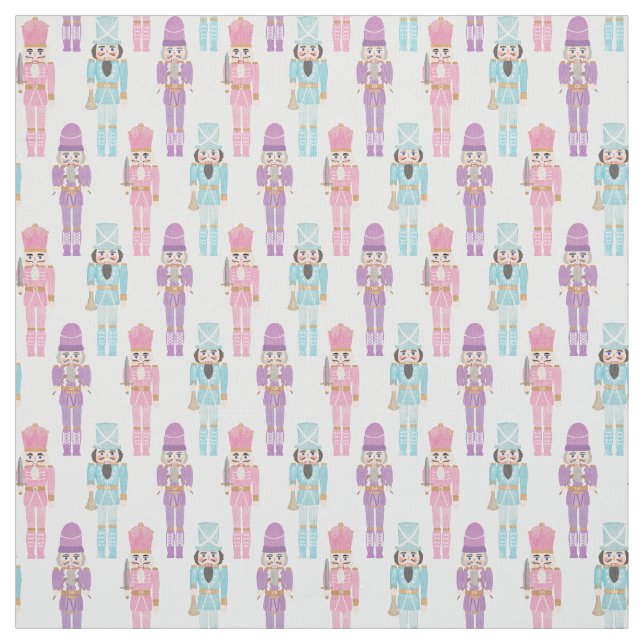Tela Bonito Pastel Nutcracker Soldiers Holdays Crafting (Retal)