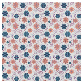 Tela Bonito patrón floral moderno